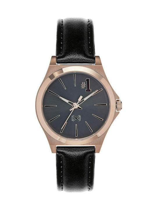 Mark Maddox Watch with Black Leather Strap MC7102-57