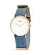 Chronostar Watch with Blue Fabric Strap