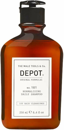 Depot Normalizing Daily Σαμπουάν Αναδόμησης/Θρέψης & Όγκου για Όλους τους Τύπους Μαλλιών 250ml