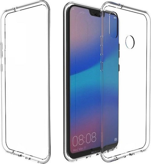 Forcell Front/Back Back Cover Σιλικόνης 0.3mm Διάφανο (Huawei P20 Lite)