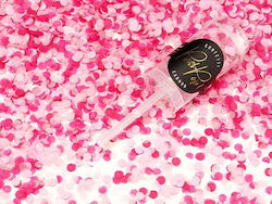 Small cane with mix pink confetti