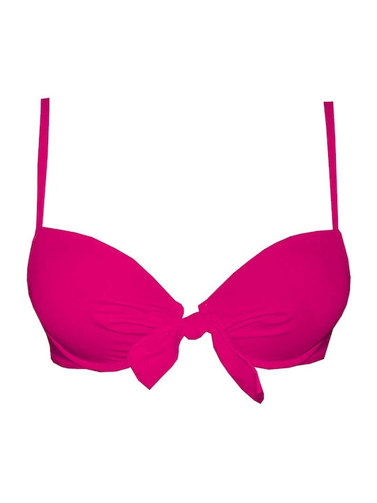 Top bikini fuchsia cu cupe push up B/C Angel Mare 003/17