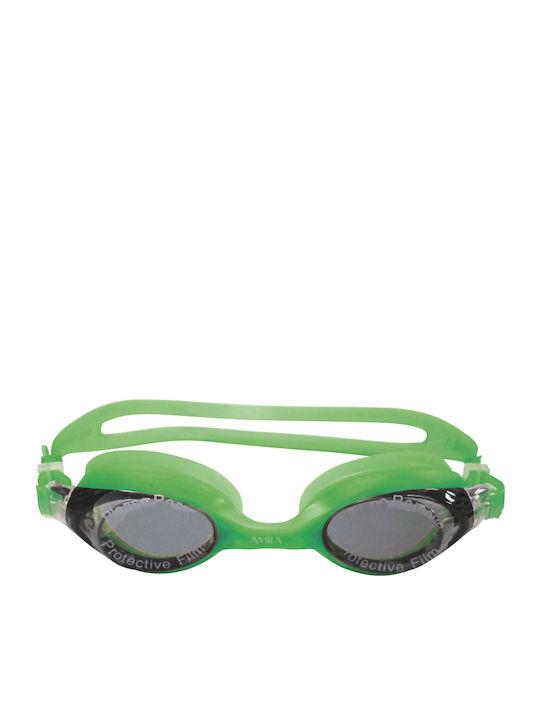 AMILA SIL 60AF Swimming Goggles Kids Green