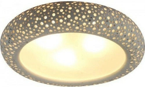 Inlight 42155Α Ceiling Mount Light 50cm White with Socket E27