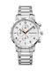 Wenger Attitude Chrono Men's Watch 44mm Chronograph Battery with Silver Metal Bracelet