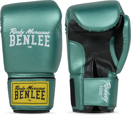 Benlee Rodney Boxing Gloves from Synthetic Leather for Competition Gloves Metallic Green/Black
