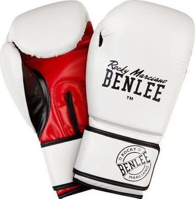 Benlee Marciano Synthetic Leather Boxing Competition Gloves White