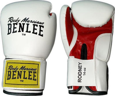 Benlee Rodney 194007 Synthetic Leather Boxing Competition Gloves White