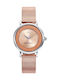 Mark Maddox Tooting Watch with Pink Gold Metal Bracelet