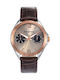 Mark Maddox Watch Battery with Brown Leather Strap HC7006-45