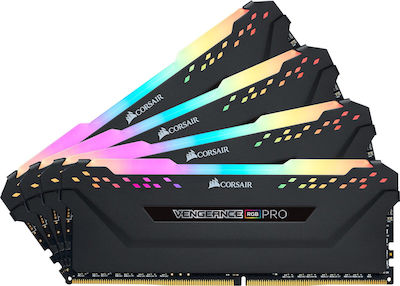 Corsair Vengeance RGB Pro 32GB DDR4 RAM mit 4 Modulen (4x8GB) und Geschwindigkeit 2666 für Schreibtisch