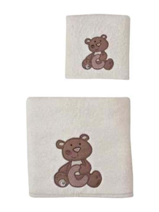 Beauty Home Set Babyhandtücher 2 Stück Beige Let's Play 5109