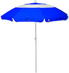 Hupa Ομπρέλα Θαλάσσης Διαμέτρου 2m με UV Προστασία Blue Capri