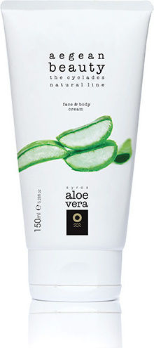 Aegean Beauty Natural Syros Moisturizing Cream Body with Aloe Vera for All Skin Types 150ml