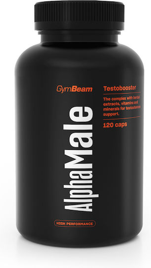 GymBeam Alphamale Testobooster Supplement for Testosterone Boost 120 caps