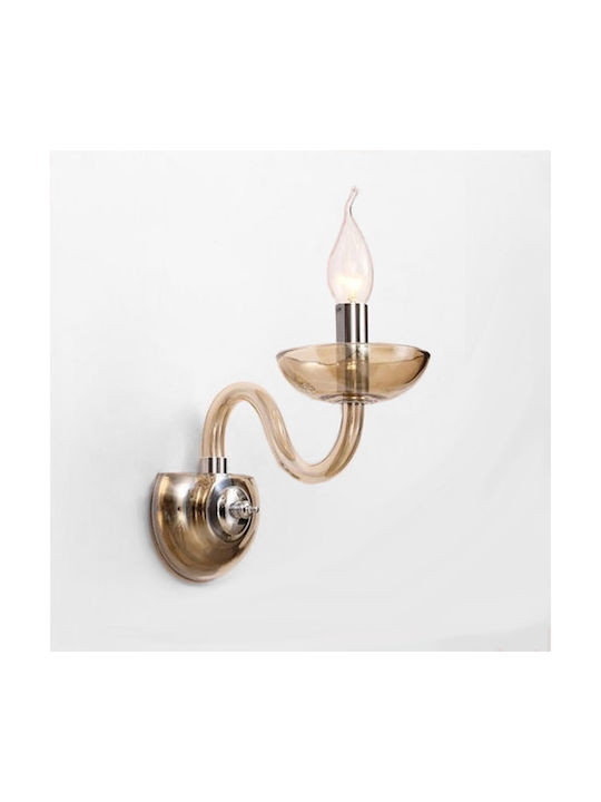 Aca Classic Lamp Wall with Socket E14 Honey 22x22cm