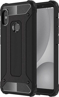 Hurtel Forcell Hybrid Tech Armor Coperta din spate Sintetic rezistent Negru (Redmi Note 5)