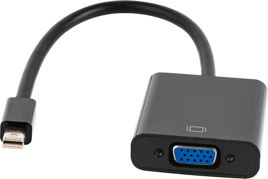 Quer Μετατροπέας mini DisplayPort male σε VGA female 1τμχ KOM0848