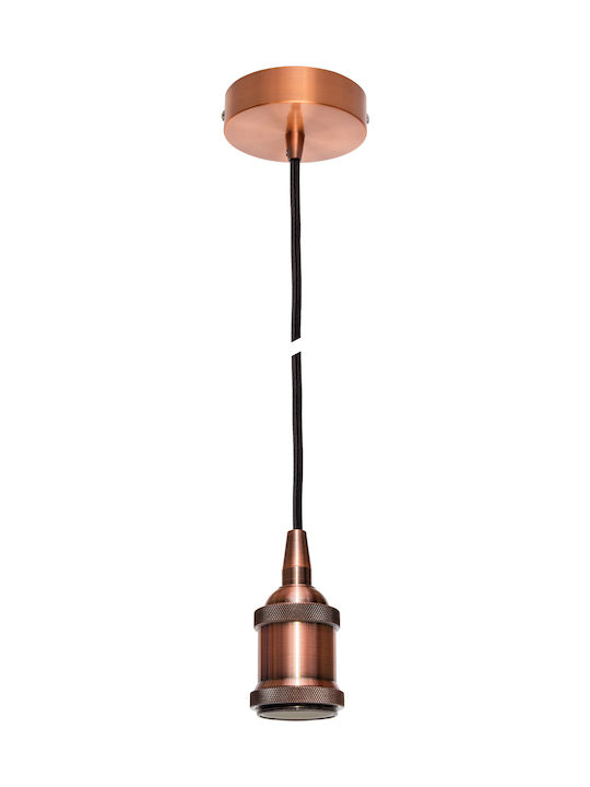 VK Lighting VK/03049/ACOP Pendant Light Suspension for Socket E27 Bronze