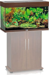 Juwel Rio Aquarium mit einer Kapazität von 125Es mit Beleuchtung, Heizung, Pumpe, Filter und 81x36x50cm. Braun 01700