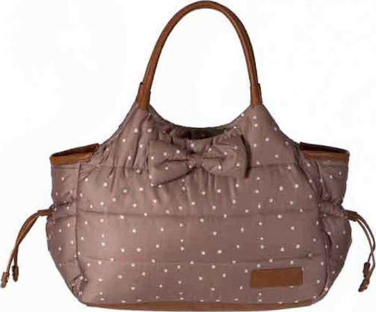 Kikka Boo Wickeltasche-Wickeltasche Schulter/Hand Dotty Brown 43x13x42cm.