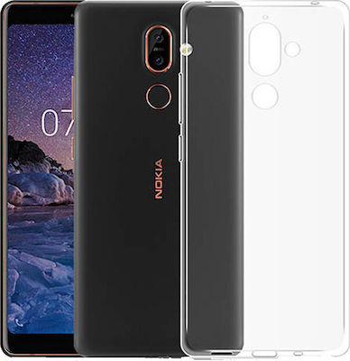 Silicone Back Cover Transparent (Nokia 7 Plus)