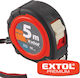 Extol Premium x Μετροταινία με Αυτόματη Επαναφορά 19mm x 5m