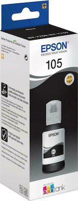 Epson 105 Μελάνι Εκτυπωτή InkJet Μαύρο (C13T00Q140)