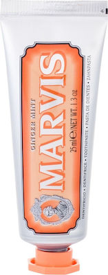 Marvis Ginger Mint Toothpaste for Ulitis , Plaque & Cavities 25ml