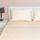 Fennel Bettbezug-Set Baumwolle Übergröße mit 2 Kissenbezügen 220x240 Comfort Punkte Rosa Rosa