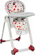 Chicco Polly Progress 5 Foldable Highchair with Metal Frame & Fabric Seat Red