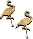 FLAMINGO WOODEN 7CM SET/5 NATURAL