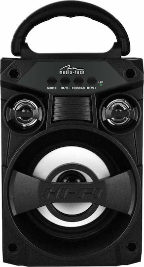 Media-Tech Boombox LT Bluetooth Speaker 6W with Radio and Battery Life up to 3 hours Black