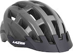 Lazer Compact Mountain / City Bicycle Helmet with LED Light Gray