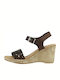 Eva Frutos 6789 Anatomic Women's Leather Ankle Strap Platforms Brown