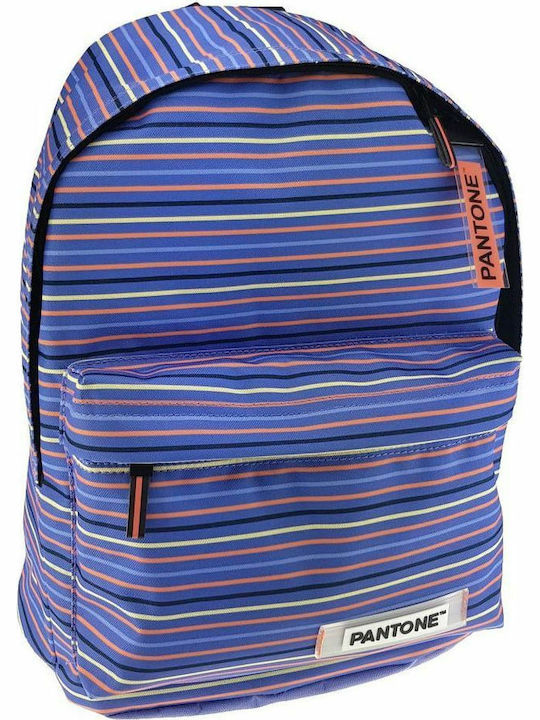 Graffiti Pantone Round Backpack School Bag Backpack Junior High-High School in Purple color