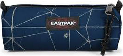 Eastpak Single Cracked Pencil Case Barrel with 1 Compartment Blue