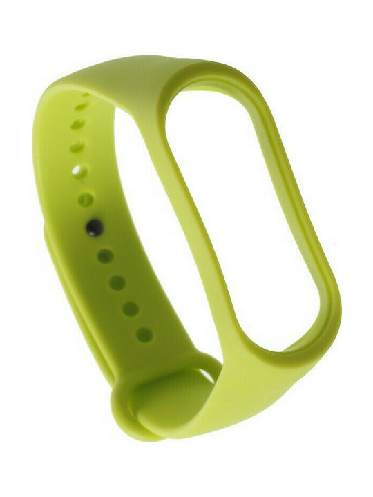 Silicone Bracelet for Xiaomi Mi Band 3 Green Λουράκι Σιλικόνης Πράσινο (Mi Band 3/Mi Smart Band 4)