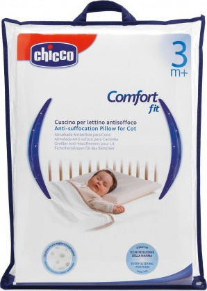 Chicco Βρεφικό Αντιπνικτικό Comfort Fit 3m+ Λευκό 32x45εκ. Chicco Βρεφικό Αντιπνικτικό Comfort Fit 3m+ Λευκό 32x45εκ.