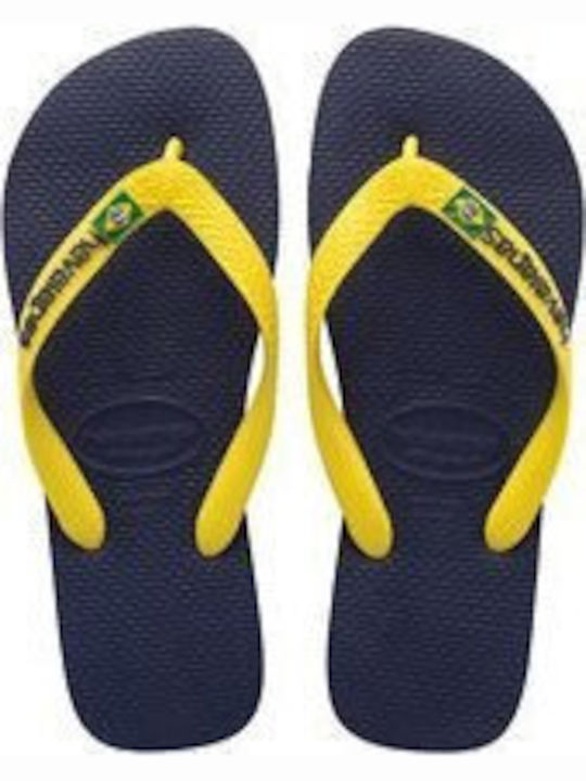 Havaianas Kinder Flip Flops Gelb Brasil Logo