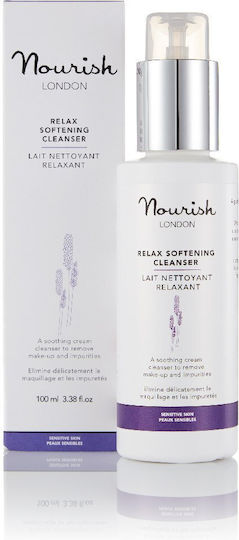 Nourish London Relax Softening Cleanser Emulsie Demachiant Facial cu Acțiune Hidratare și Reducerea Roșeții 100ml