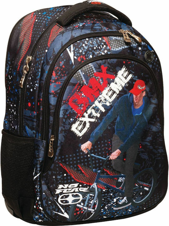 No Fear Extreme Bmx School Bag Backpack Junior High-High School Multicolored