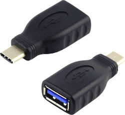 Powertech USB-C male - USB-A female (CAB-U098)
