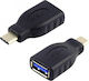 Powertech Μετατροπέας USB-C male σε USB-A female (CAB-U098)
