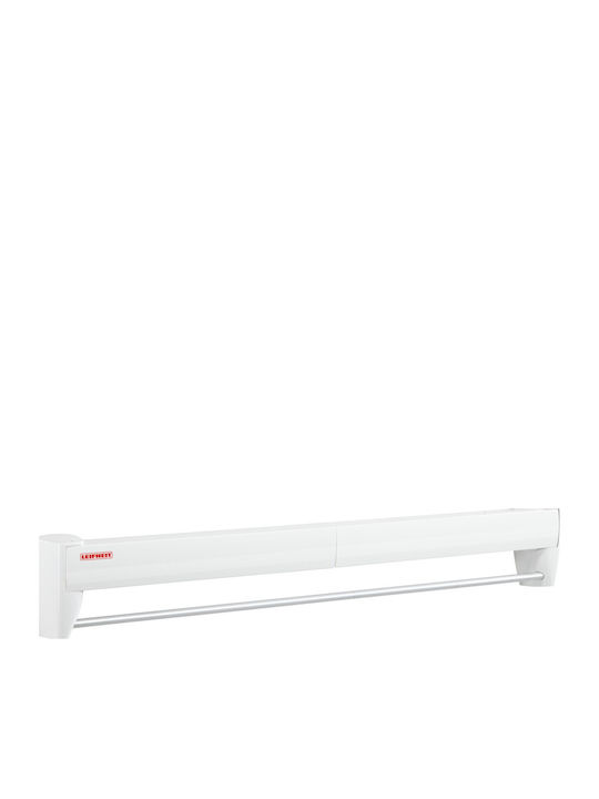 Leifheit Telegant 36 Protect Plus Aluminum Folding Wall Mounted Balcony Railings with Hanging Length 3.6m