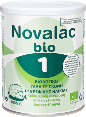 Novalac Formula de lapte Bio 1 pentru 0m+ 400gr