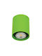 VK Lighting VK/03002/GR Einzelspot mit GU10 Lampenbirnensockel in Grün Farbe