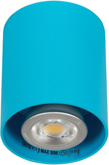 VK Lighting VK/03002/LB Einzelspot Mit GU10 Lampenbirnensockel In Blau Farbe