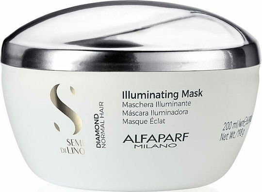 Alfaparf Milano Professional Semi Di Lino Diamond Illuminating Hair Mask for Shine 200ml