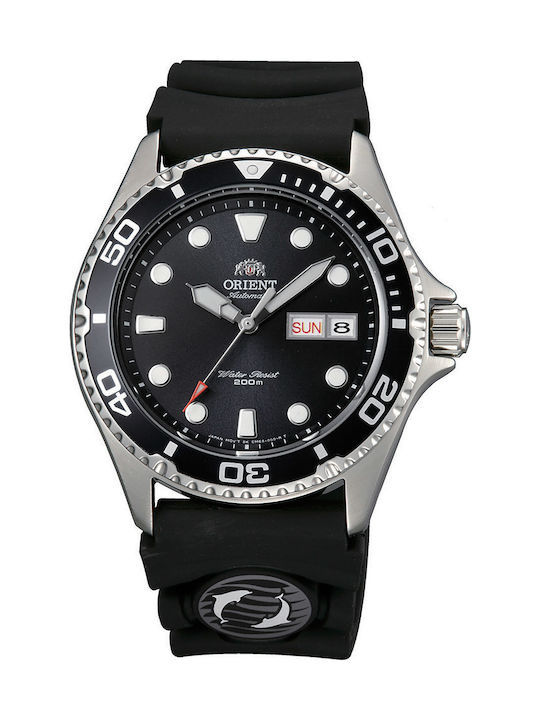 Orient Men's Watch 42mm Automatic with Black Rubber Strap